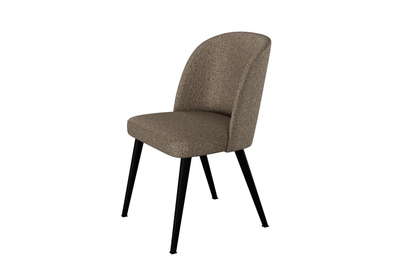 Krzesło STAUNCH KR-2 53x49x83 cm welurowe do jadalni brązowy nr. 2