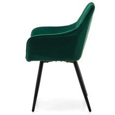 Krzesło PASSO zielone tapicerowane welurem pikowane do jadalni lub salonu  - Miniaturka zdjęcia nr 6