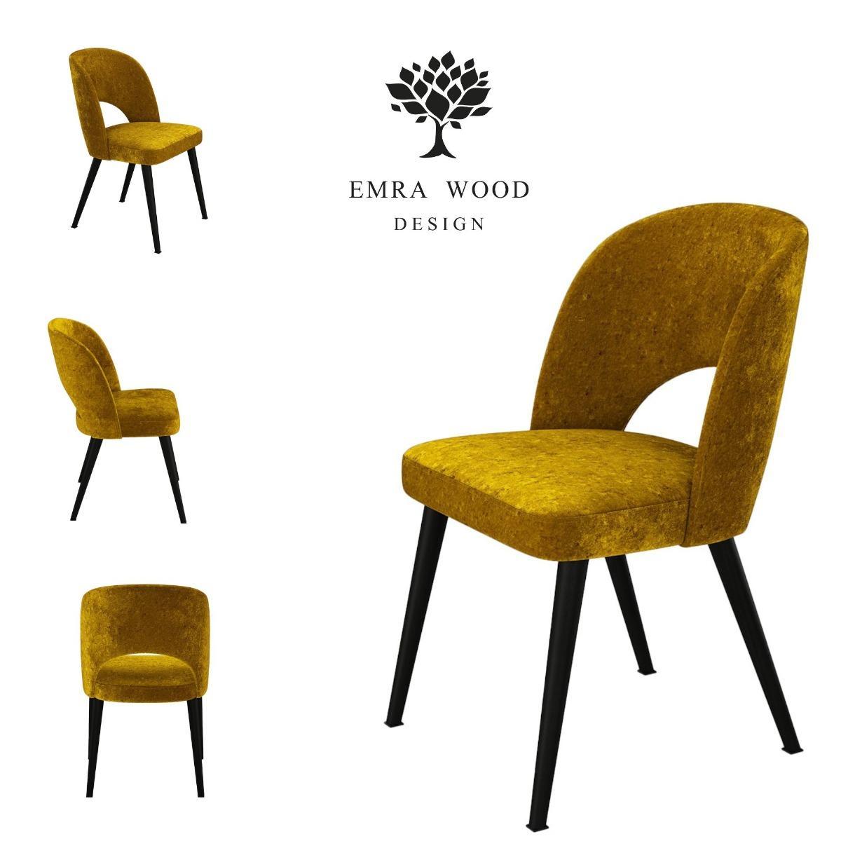 Krzesło OPERA KR-5 45x82x46 cm do jadalni żółty nr. 1