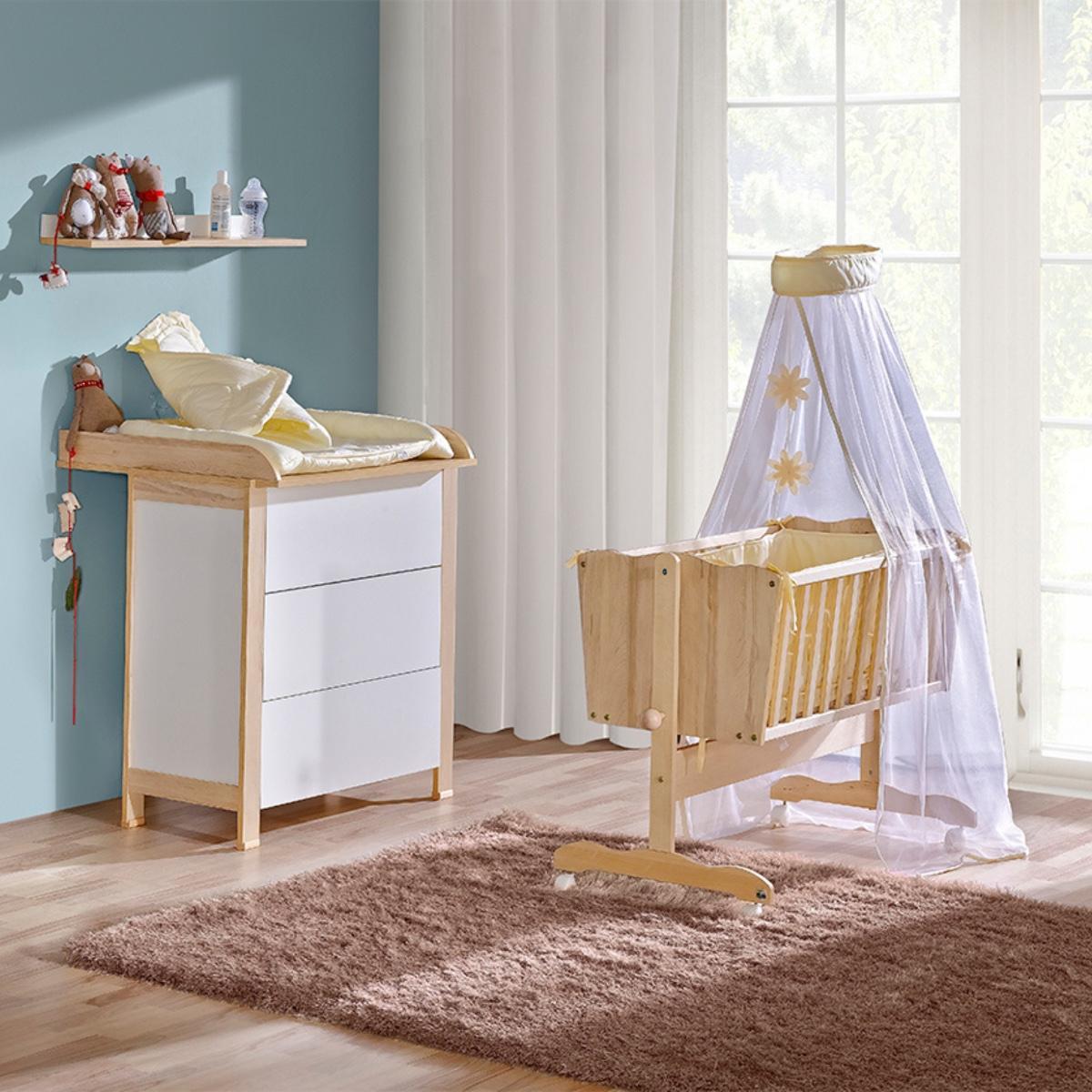 Łóżeczko dla niemowląt Basic 120x60 białe do pokoju dziecięcego nr. 3
