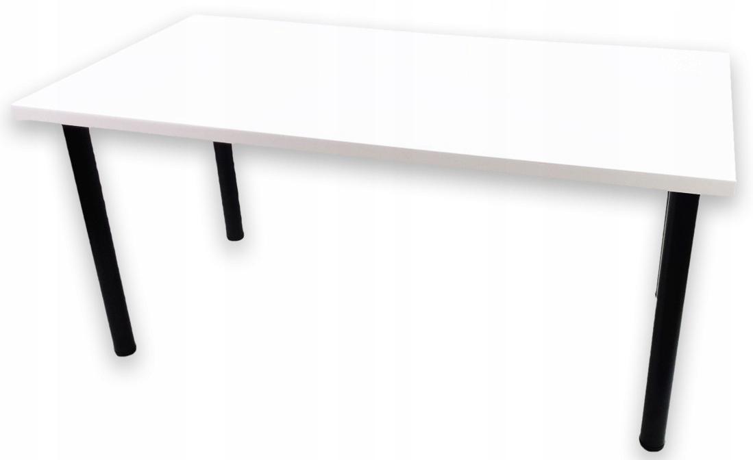 Biurko gamingowe 136x66x18 cm białe stolik stabilny do pokoju gracza nr. 1
