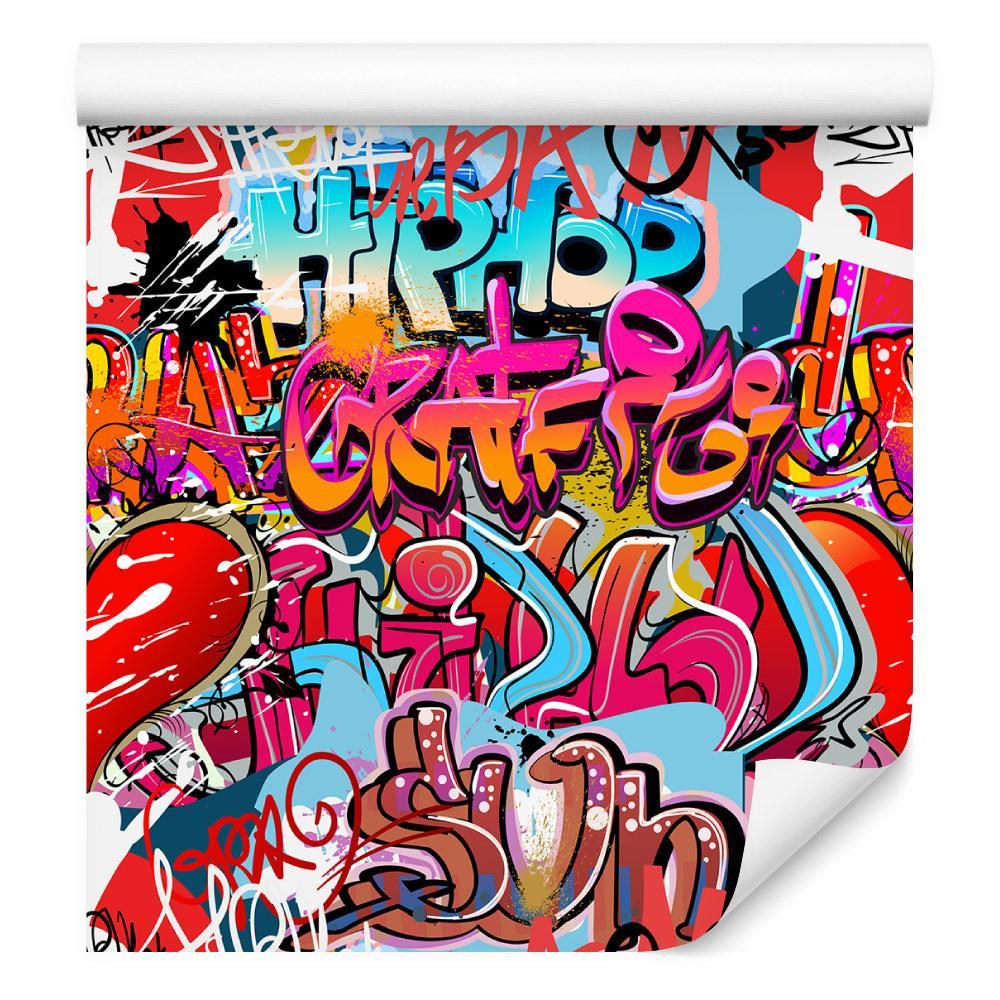 Tapeta ścienna młodzieżowe graffiti hip hop serca nr. 1