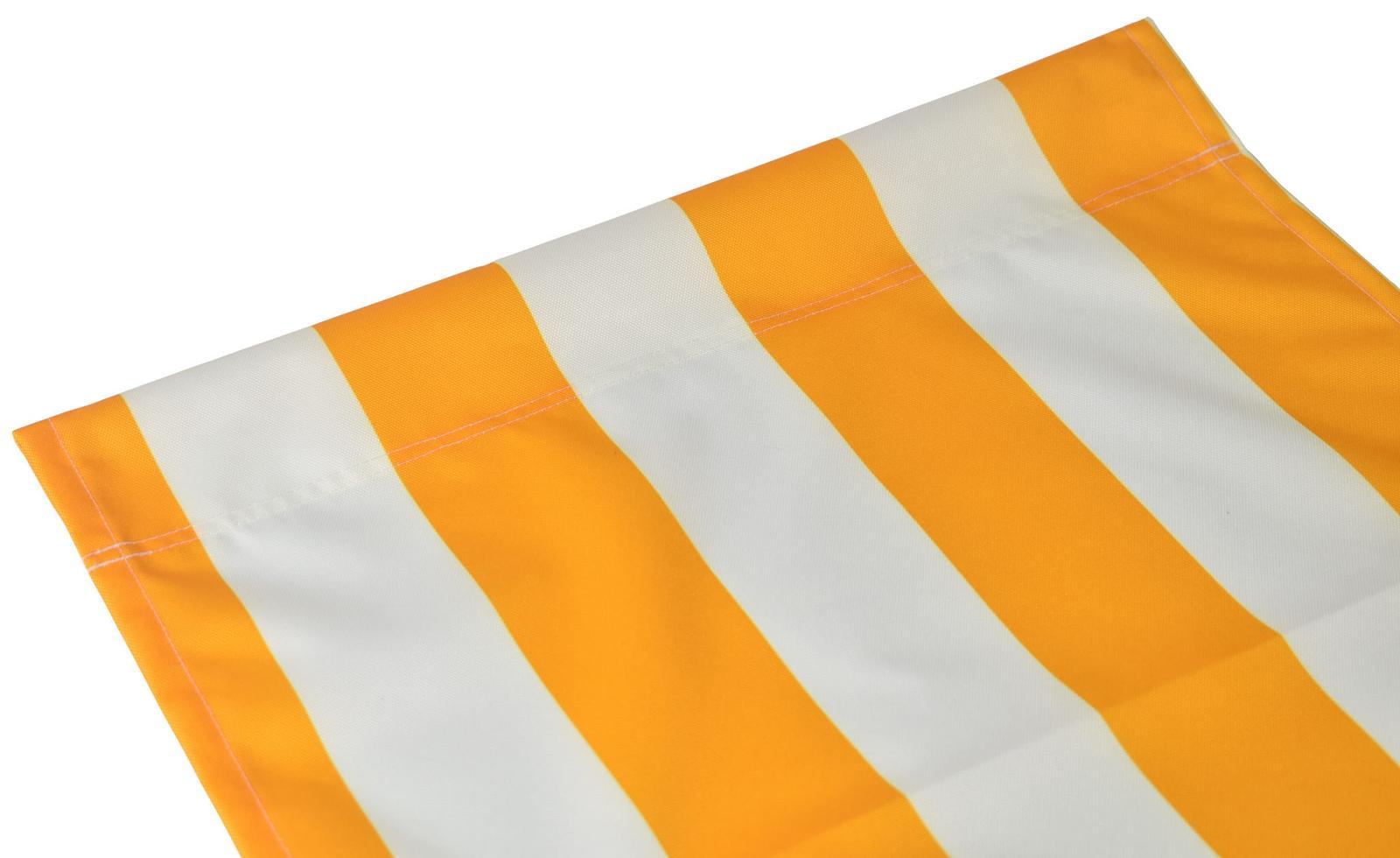 Tkanina leżakowa 45x120 cm materiał na leżak pasy biało-żółte 0 Full Screen
