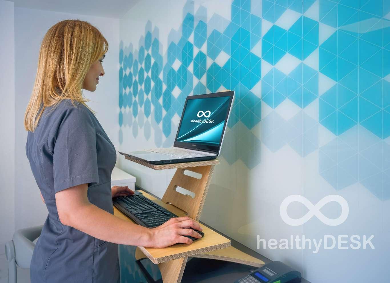 HealthyDesk biurko do pracy na stojąco nadstawka 1 Full Screen