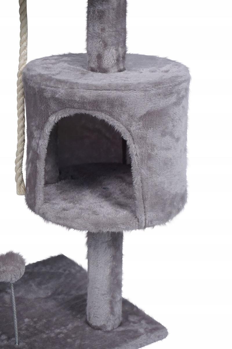 Drapak dla kota 39x110 szary wieża legowisko zabawka dla zwierząt nr. 3