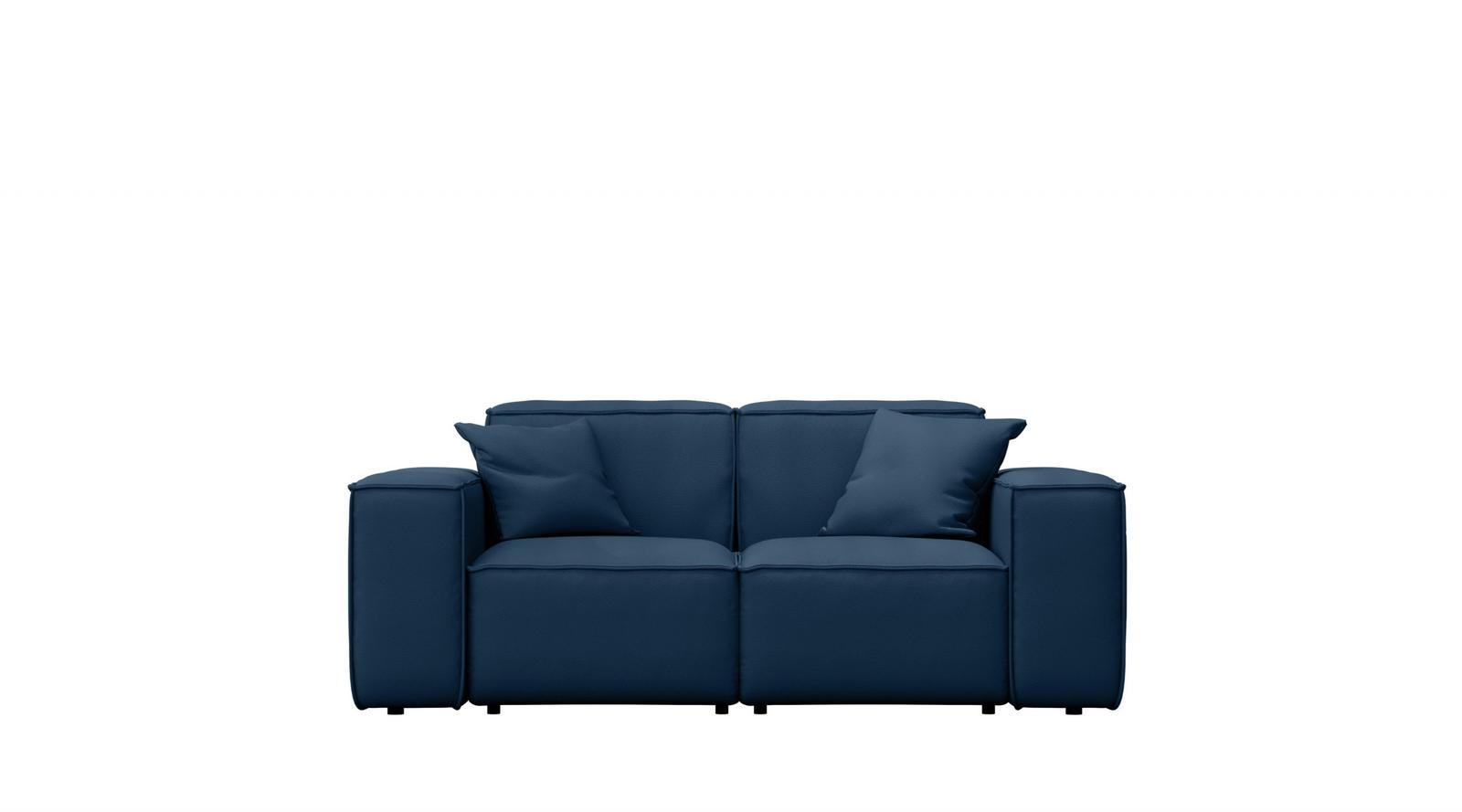 Sofa ogrodowa MALIBU 186x73x88 cm wodoodporna UV 3-os + 2 poduszki do ogrodu ciemnoniebieska nr. 1
