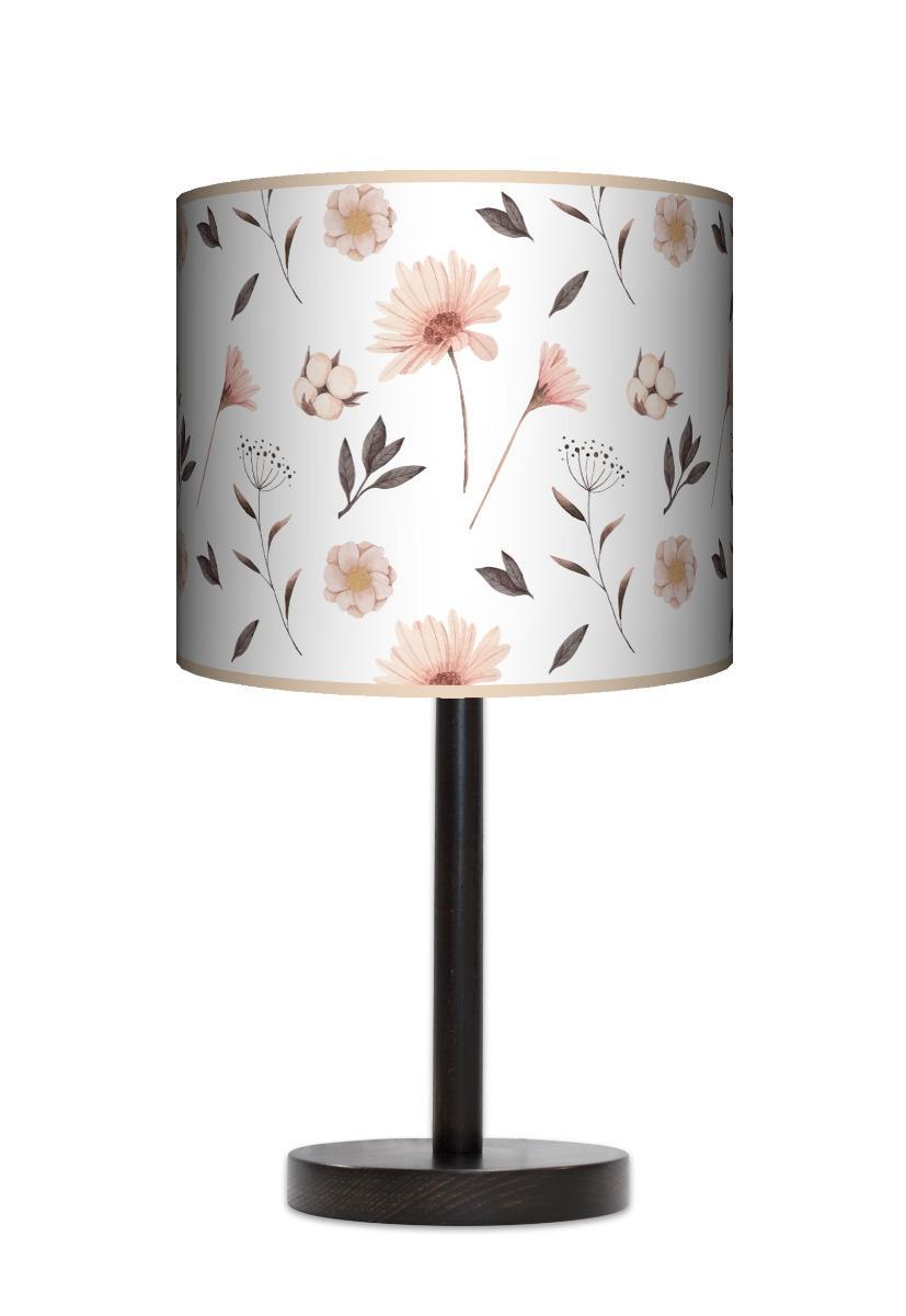 Lampa stołowa duża - Pastelowe kwiatki  nr. 2