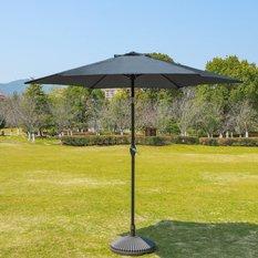 Mały parasol ogrodowy 3m ciemny szary do ogrodu