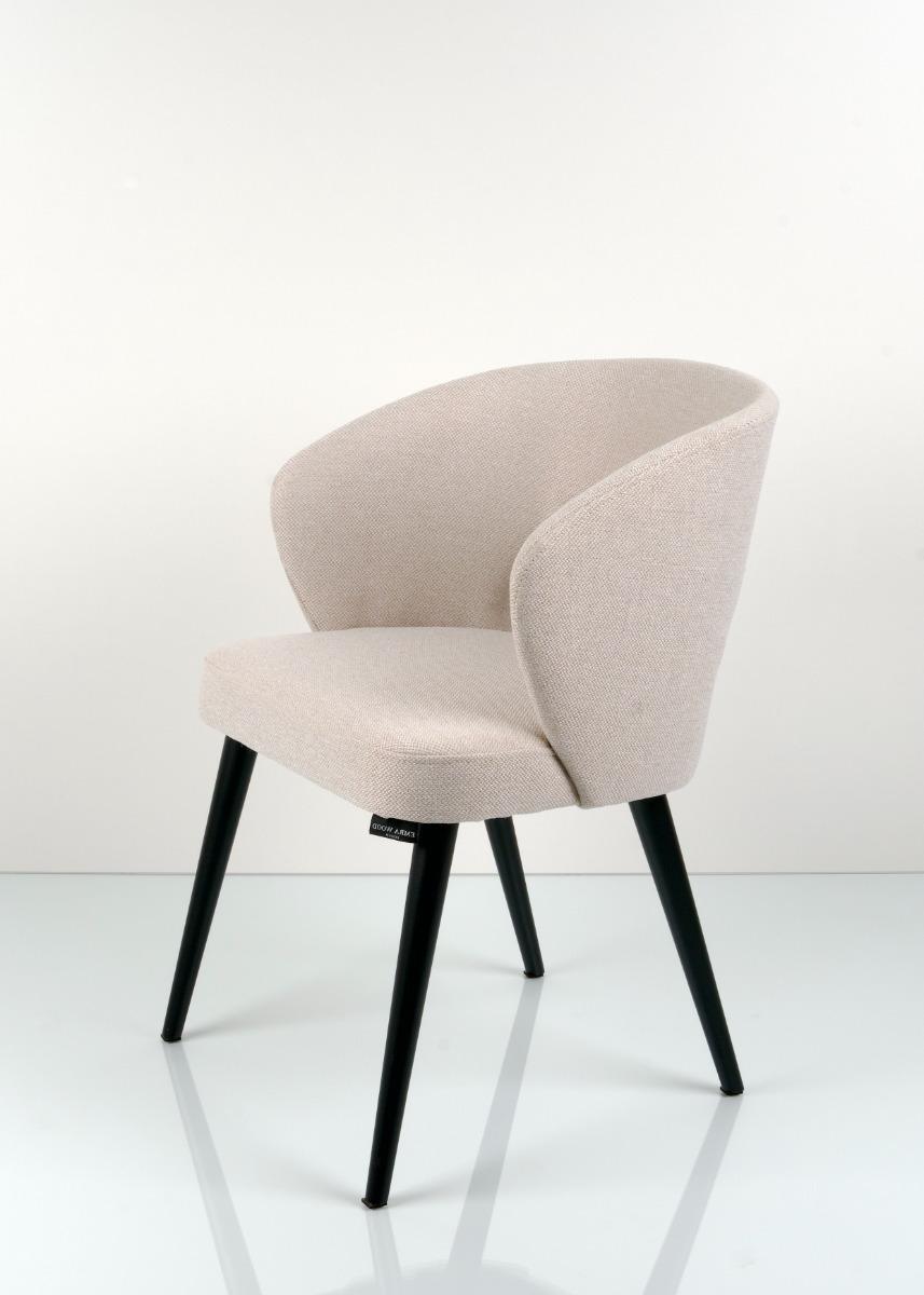 Krzesło tapicerowane KR-8 53x83x49 cm DELUXE Spello 1 do jadalni biały nr. 2