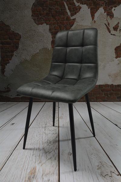 Zestaw krzeseł DEVER TAUPE 43x88x55 cm krzesło do jadalni salonu szary czarne nogi nr. 5