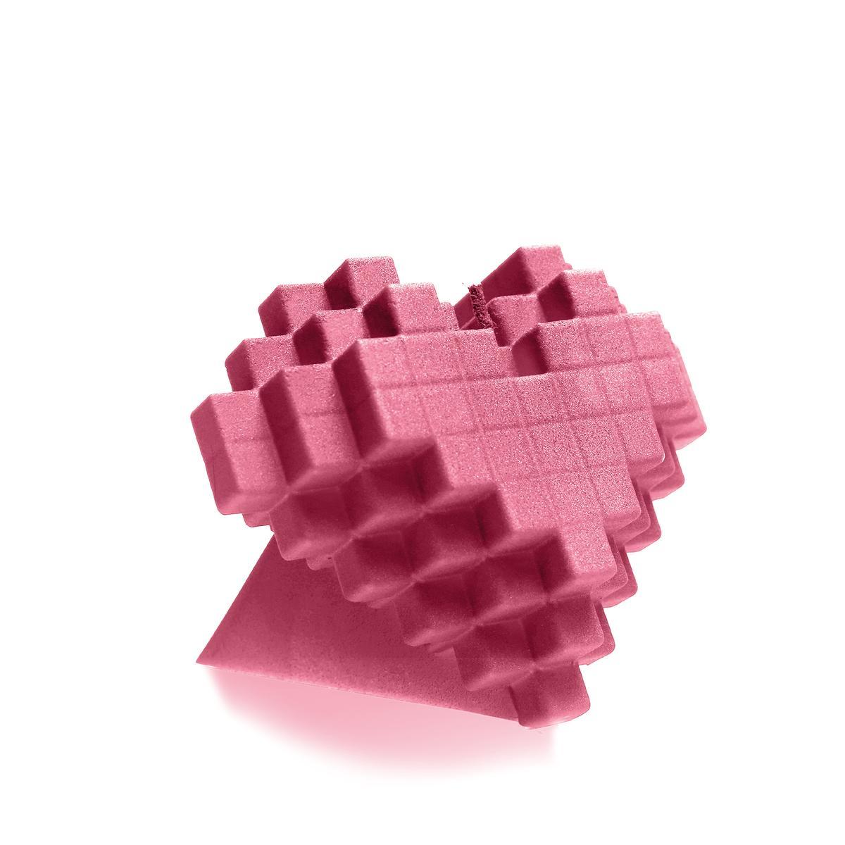 Świeca Heart Pixel Pink nr. 1