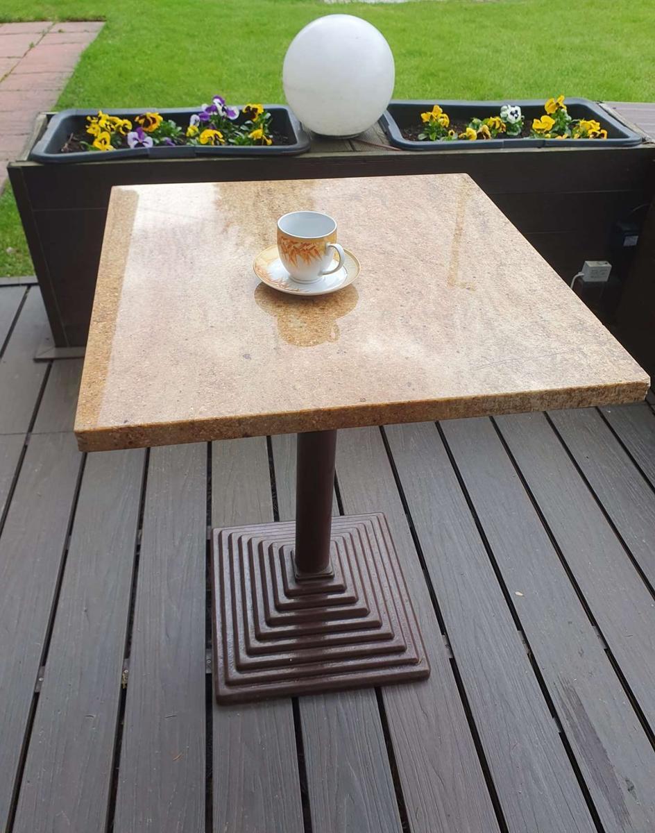 Stolik barowy MARMUROWY stół kawowy kawiarniany marmur 0 Full Screen