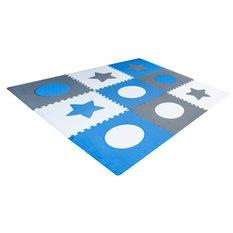 Puzzle piankowe mata dla dzieci 180x180cm 9 elementów szaro-niebieska - Miniaturka zdjęcia nr 5
