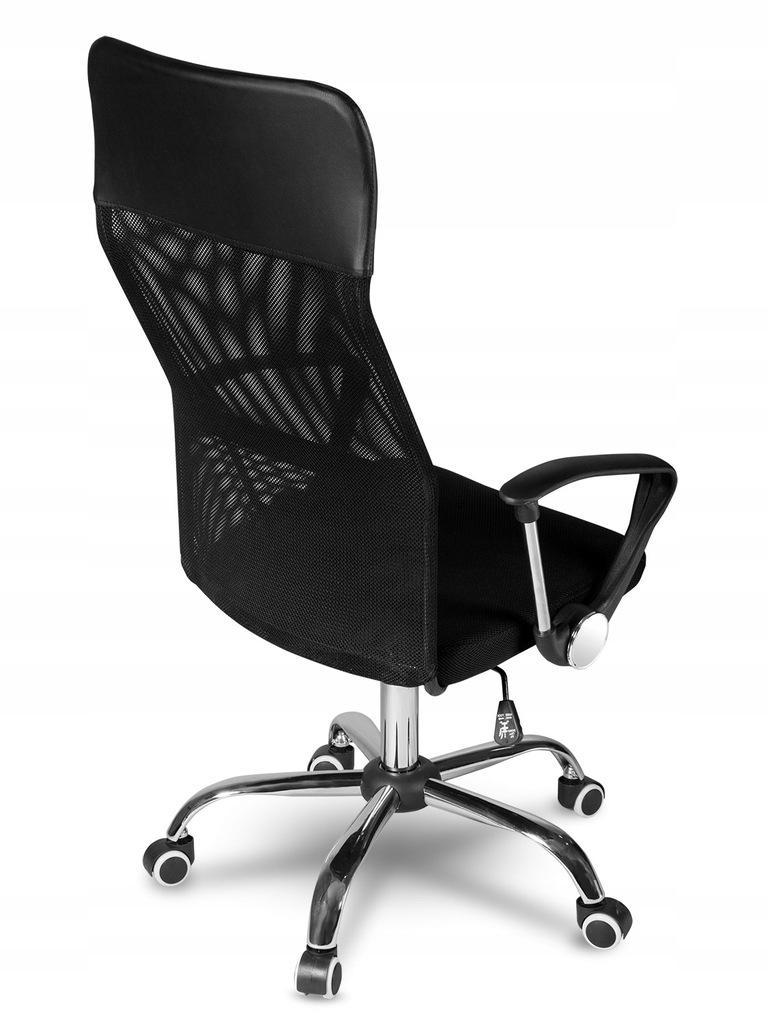 Fotel obrotowy Nemo 61x99x50 cm czarne krzesło do biura  nr. 6