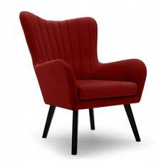 Fotel TED 76x100x78 cm do salonu czerwony Kronos - Miniaturka zdjęcia nr 1