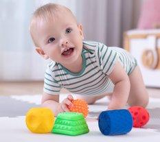 SENSORYCZNA zabawka komplet 5 sztuk kolorowe kształty dla dziecka  - Miniaturka zdjęcia nr 3