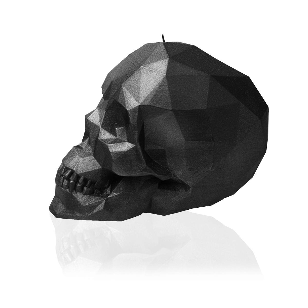 Świeca Skull Low-Poly Black Metallic Small nr. 4