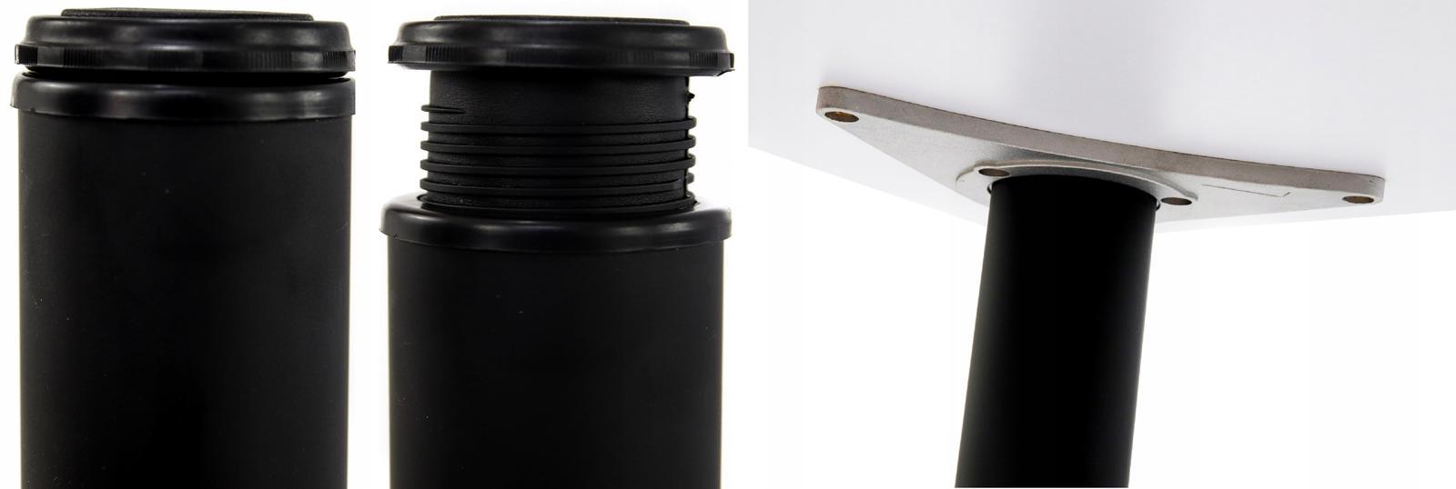 Biurko gamingowe 240x160x80 cm czarne narożne ledy radiowe do pokoju gracza nr. 6