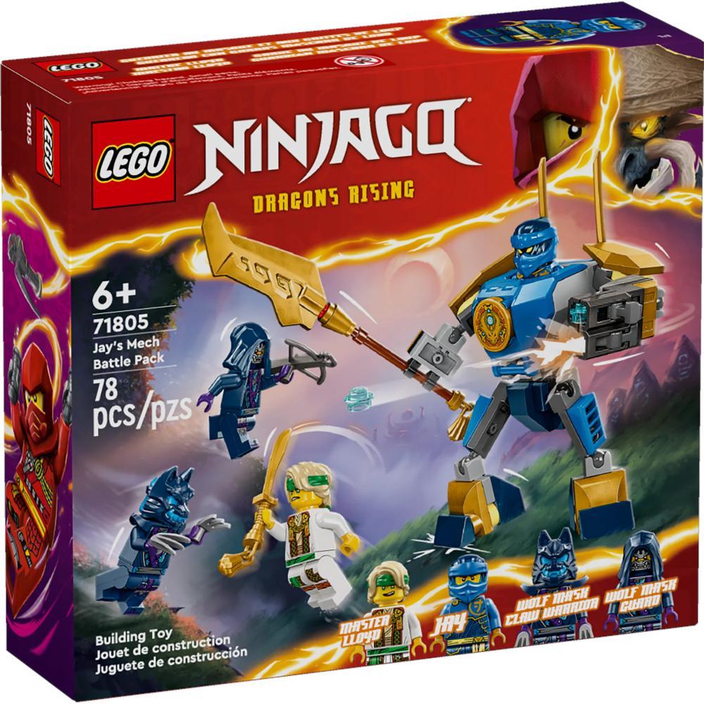 Zestaw klocków zestaw bitewny z mechem jaya 71805 lego ninjago oryginalny dla dziecka nr. 1