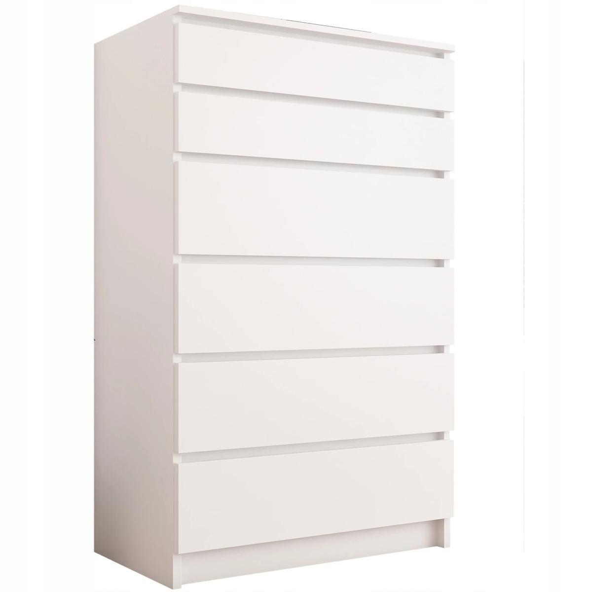 Komoda MODERN 70x40 cm biała z szufladami do biura sypialni lub salonu nr. 1