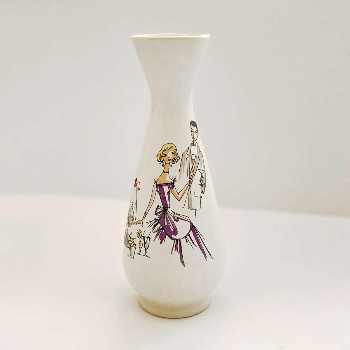 Ciekawy wazon ceramiczny Bay Keramik, Niemcy lata 70. 8 Full Screen