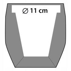 Doniczka betonowa Skull Low-Poly 11 cm | Czarny Mat - Miniaturka zdjęcia nr 4