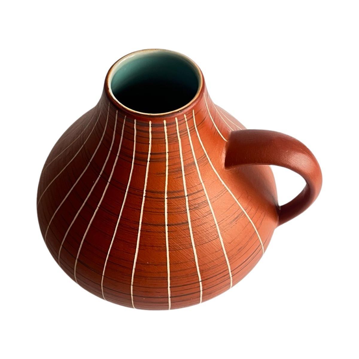 Ceramiczny wazon z uchem Gramann Keramik, Niemcy, lata 70. 7 Full Screen