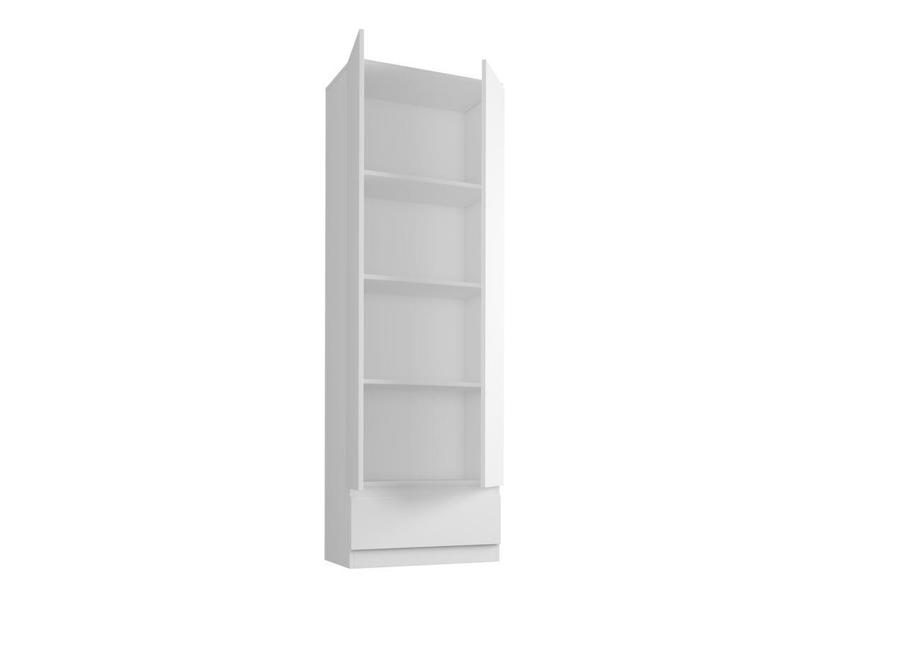 Regał MODERN 180x60 cm biała z szufladą do sypialni, biura lub salonu nr. 2