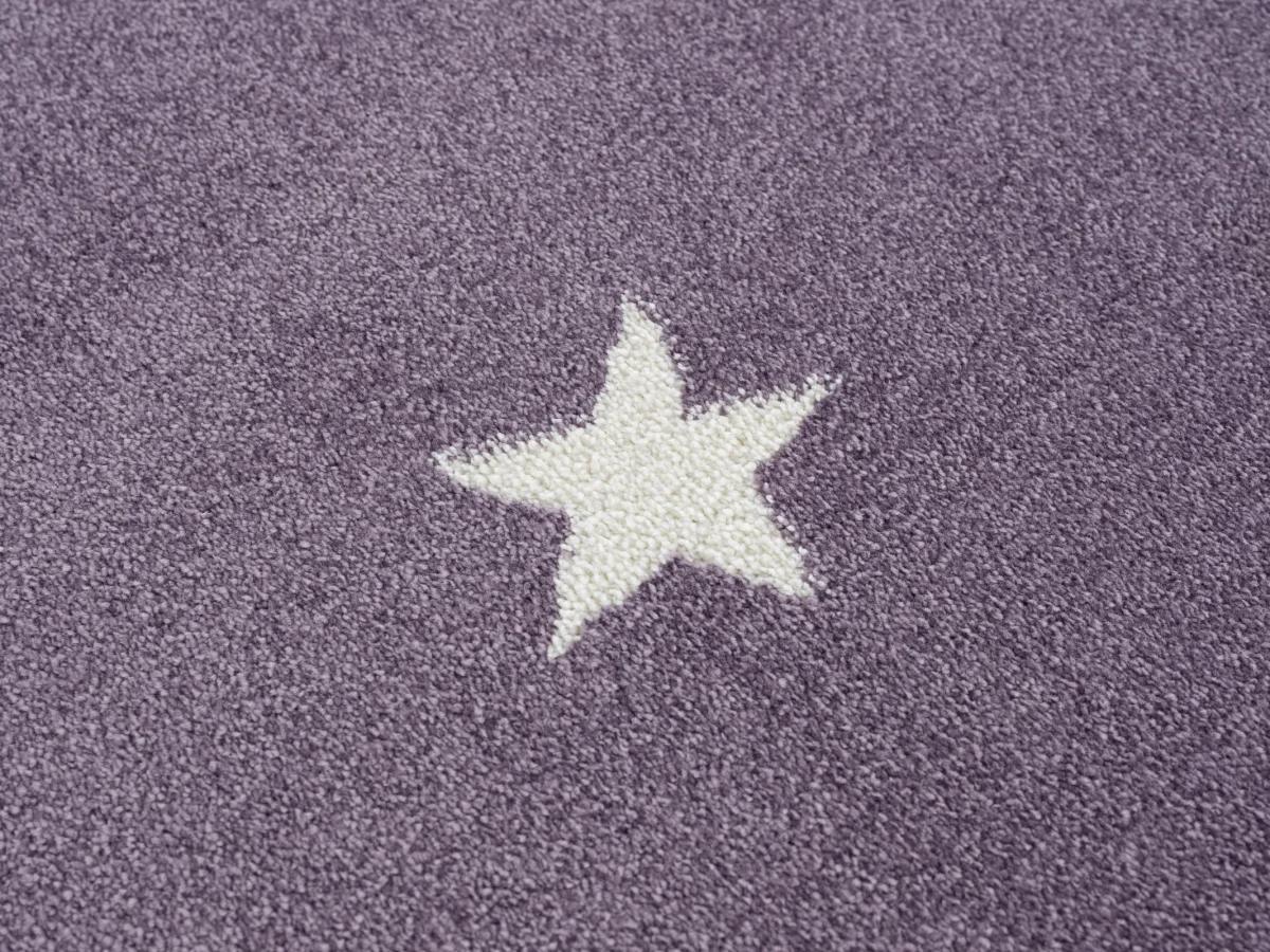 Dywan dziecięcy krągły Violet Stars Round 133 cm do pokoju dziecięcego fioletowy w gwiazdki nr. 5