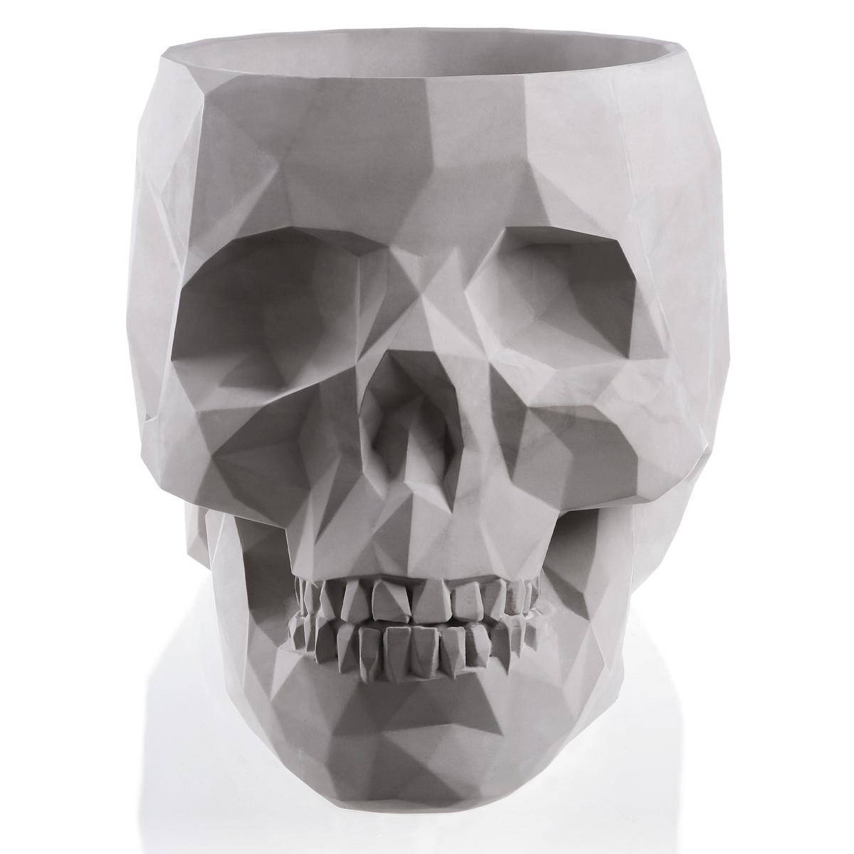 Donica Skull Low-Poly Unpainted 24 cm nr. 1