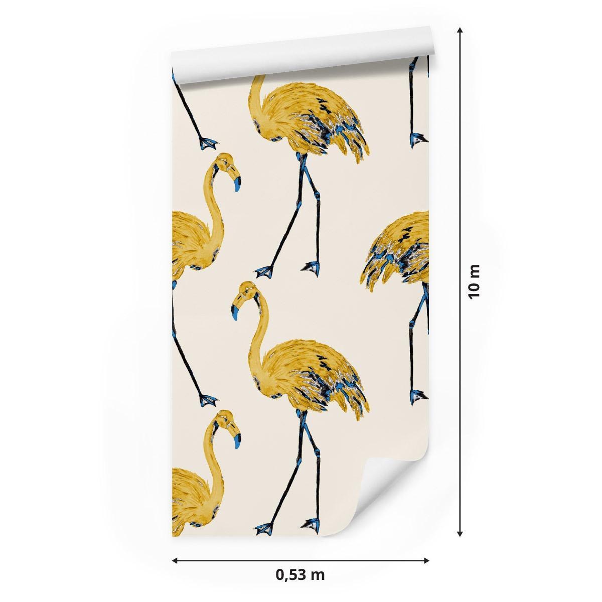 Tapeta – Flamingi jak malowane  nr. 2