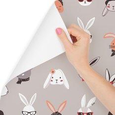 Tapeta ścienna eleganckie króliki pokój dziecięcy  - Miniaturka zdjęcia nr 1