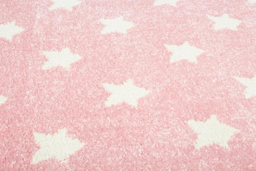 Dywan dziecięcy Star-Field Pink/White 120x180 cm do pokoju dziecięcego różowy w gwiazdki nr. 5