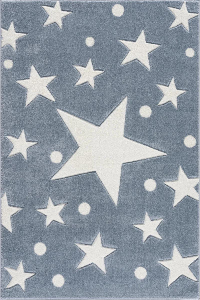Dywan dziecięcy Estrella Blue 100x160 cm do pokoju dziecięcego niebieski w gwiazdy nr. 3