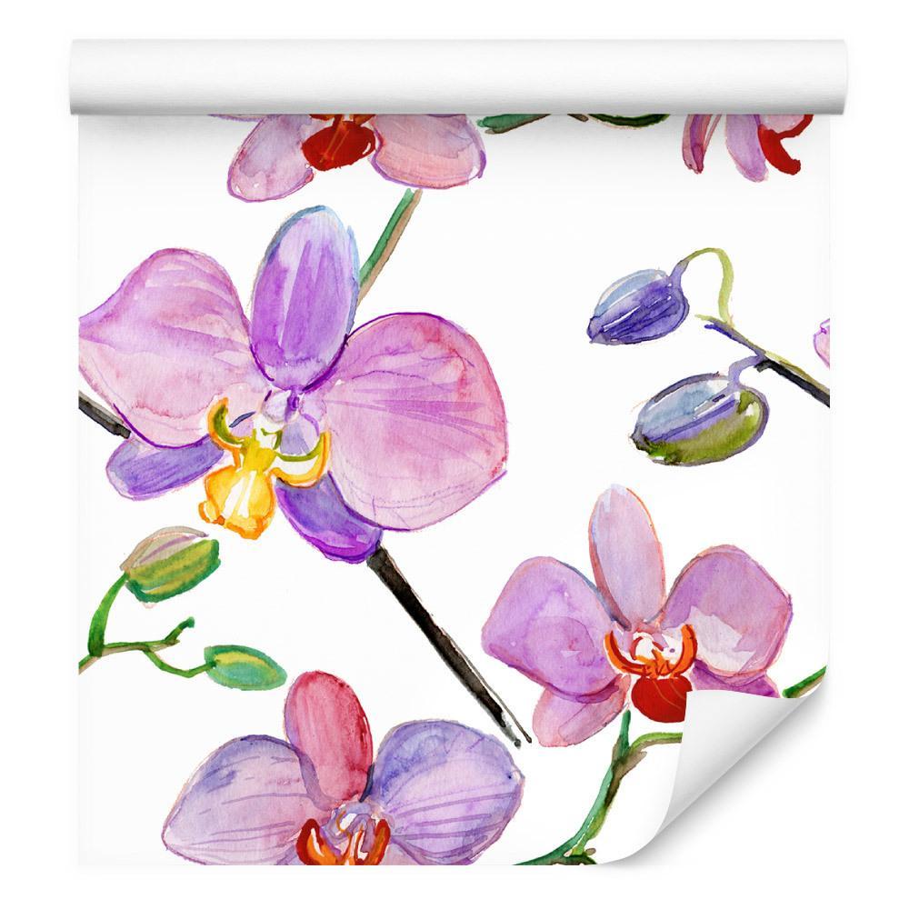 Tapeta do salonu orchidee storczyki kwiaty rośliny  nr. 3