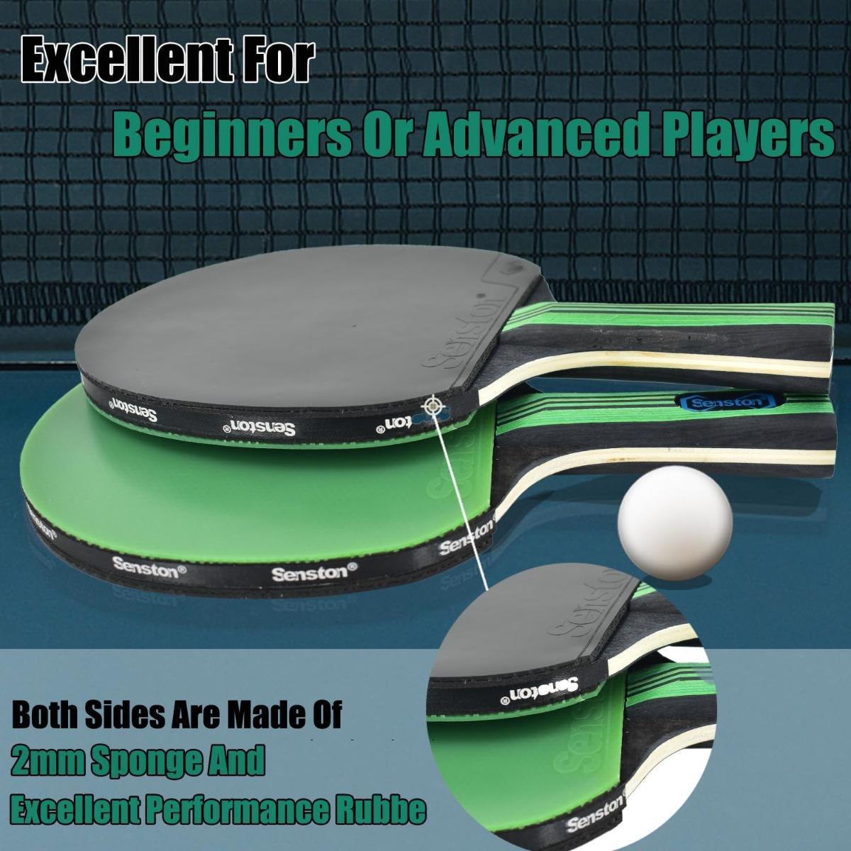 Zestaw do ping ponga stołowego dla 2 graczy kompletny rakietki do tenisa stołowego  3 Full Screen