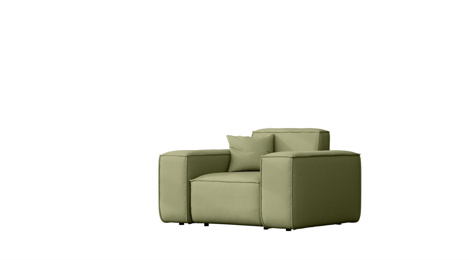 Sofa ogrodowa MALIBU 121x73x88 cm wodoodporna UV 1-os + poduszka do ogrodu jasnozielona nr. 1
