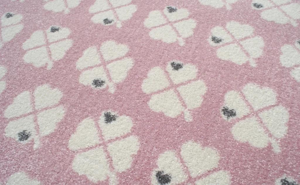 Dywan dziecięcy Pink Clover 120x180 cm do pokoju dziecięcego różowy nr. 4