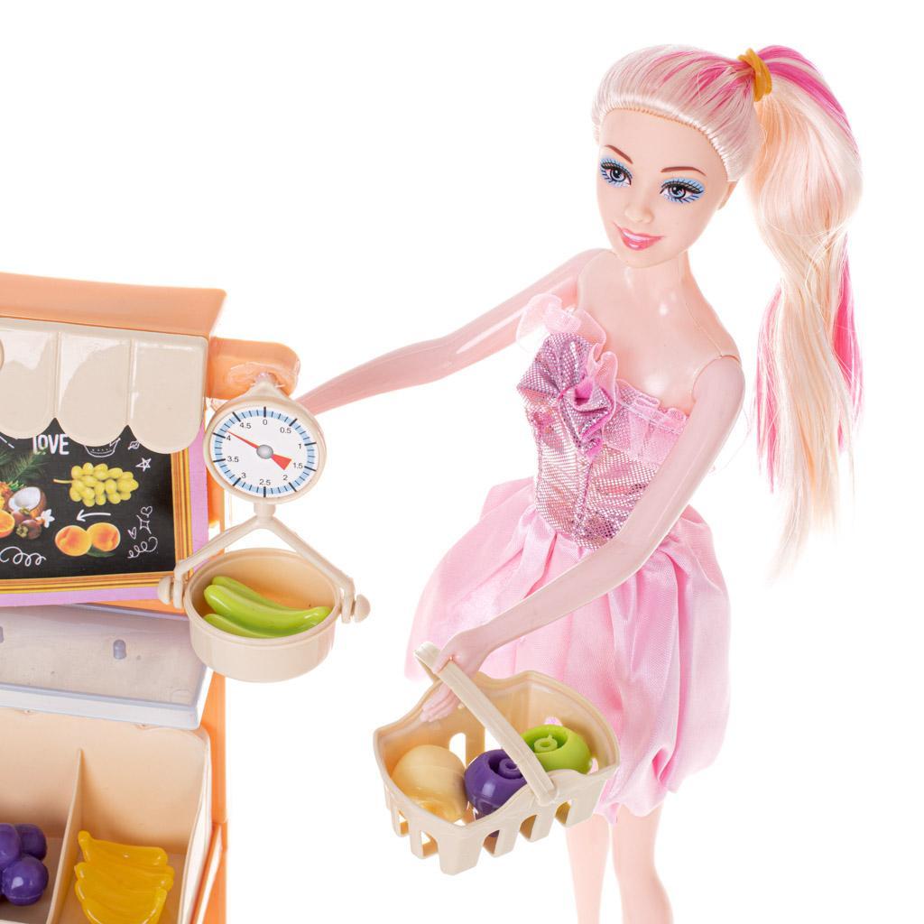 Lalka barbie zabawka dla dziewczynki zestaw sklep akcesoria 32x34x7 cm nr. 7