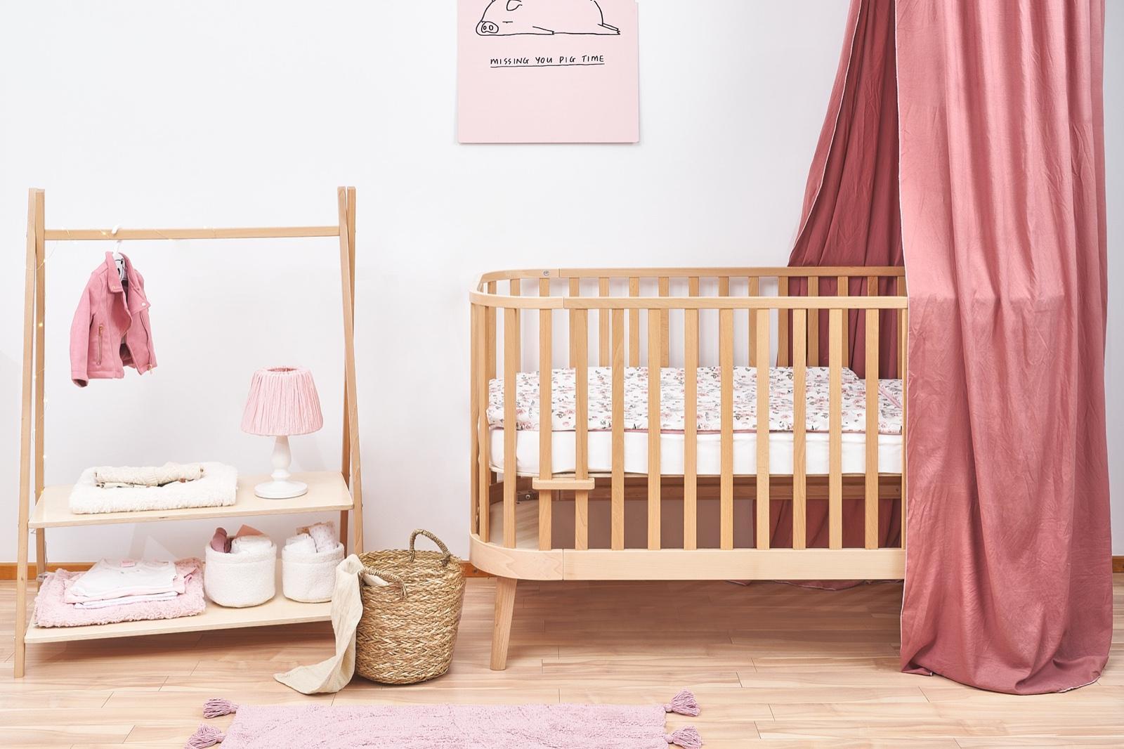 Łóżeczko niemowlęce drewniane zaokrąglone PRINCIPAL 140x70 cm z funkcją sofy dla dziecka  7 Full Screen