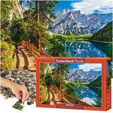 CASTORLAND Puzzle układanka 1000 elementów Braies Lake, Italy - Jezioro Braies Włochy 68x47cm - Miniaturka zdjęcia nr 1