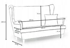 Zestaw wypoczynkowy sofa + 2 fotele Family Meble - Miniaturka zdjęcia nr 9