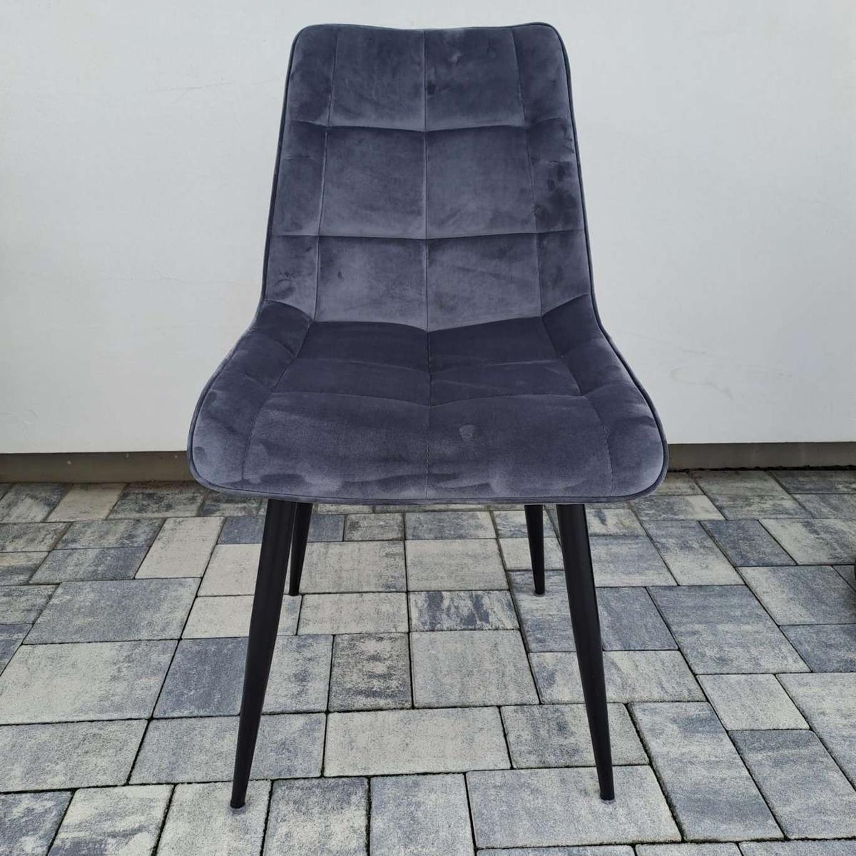 Krzesło tapicerowane, ciemny popiel nr. 2