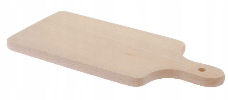 Deska do krojenia 16,5x1,7x36cm drewniana z rączką naturalny buk nr. 1