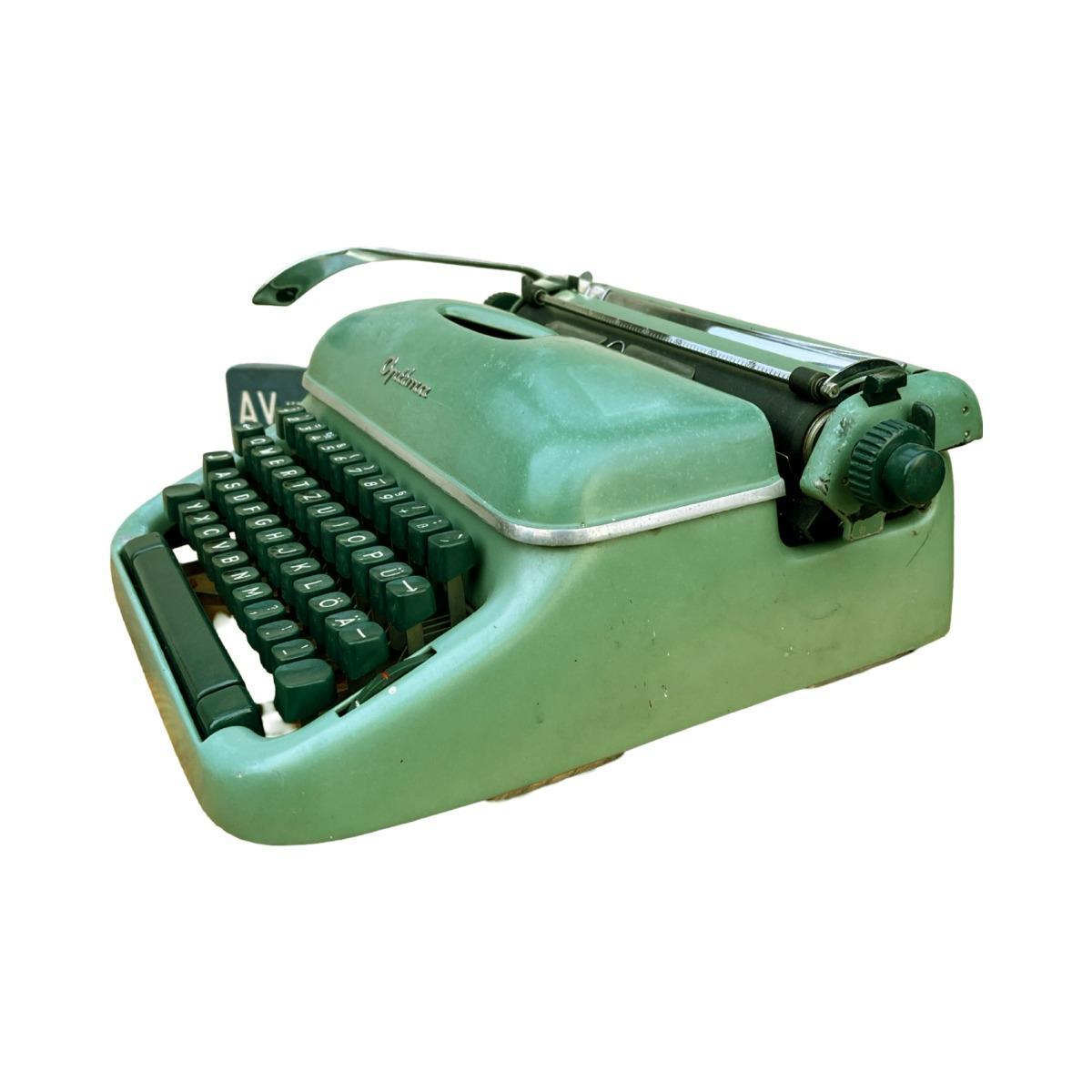 Zielona maszyna do pisania Optima Elite 3, Niemcy, 1958. nr. 4