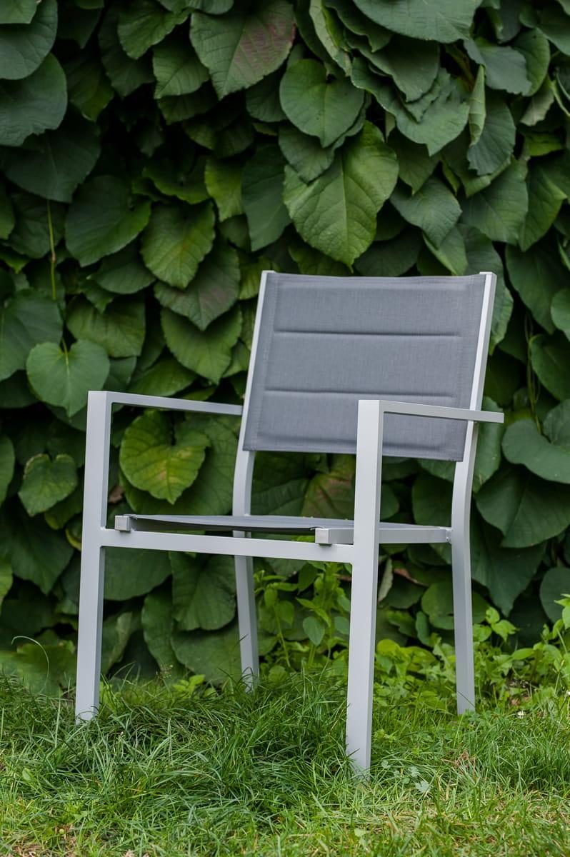 Duży zestaw mebli ogrodowych DIVERSO GRANDE 100x68x244 cm 10 krzeseł do ogrodu biały  nr. 2