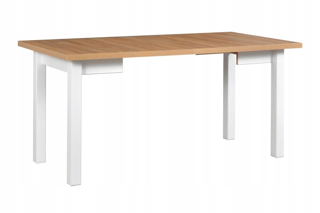 Stół MAX M-8 80x76x80/160 cm kwadratowy rozkładany do kuchni jadalni drewno bukowe laminat biały/dąb grandson 1 Full Screen