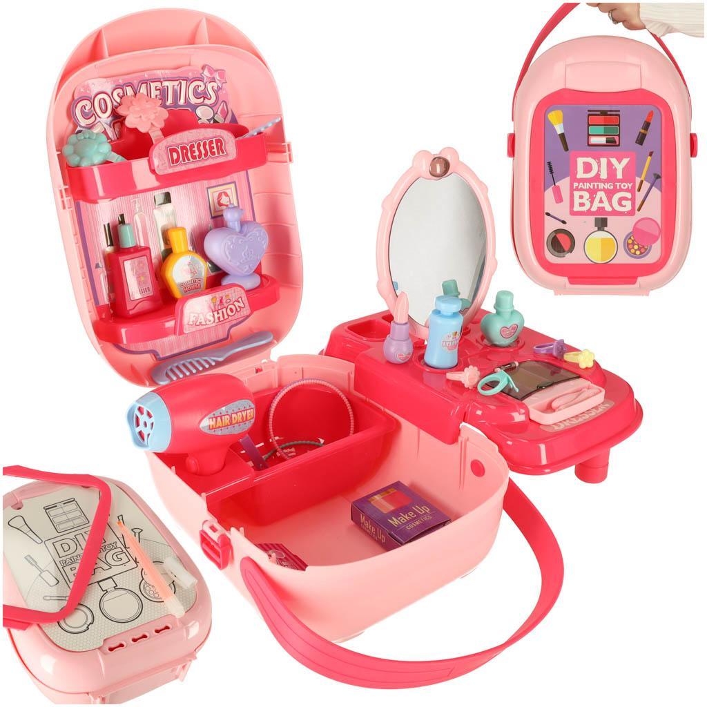 Kuferek walizka zestaw kosmetyków make up zabawka dla dziewczynki 32x12x19 cm 0 Full Screen