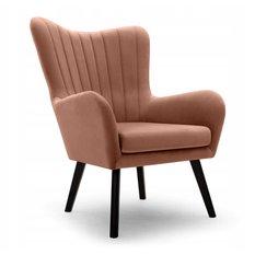 Fotel TED 76x100x78 cm do salonu różowy Kronos - Miniaturka zdjęcia nr 1