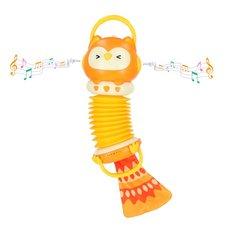 Harmonia akordeon zabawka sensoryczna dla dzieci sowa pomarańczowa - Miniaturka zdjęcia nr 4